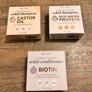 NEW Kitsch Solid Shampoo/Conditioner Trio